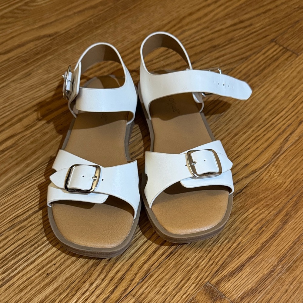 Cat & Jack White Kids Sandals with Buckles